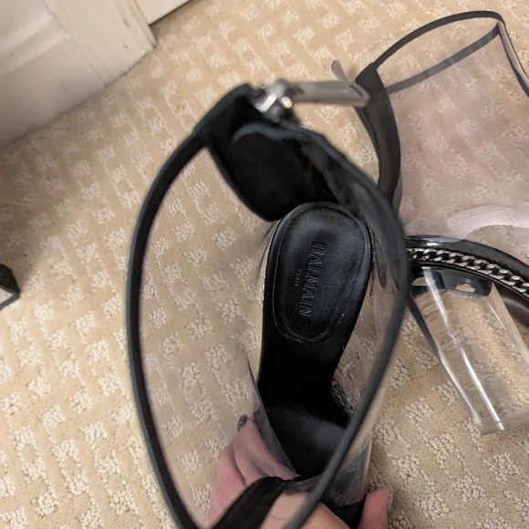 Balmin Black and Clear Women's Boots - Picture 8 of 8